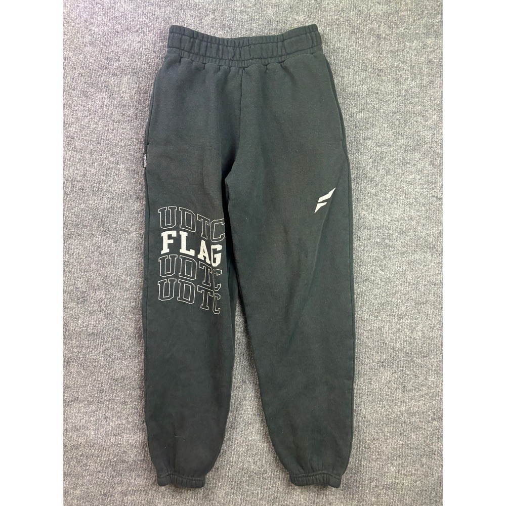 Flag Nor Fail Sweatpants Mens XS Black UDTC Graphic Joggers Fleece Pants